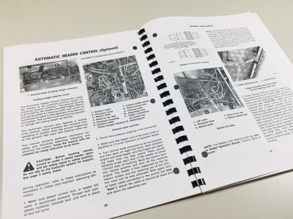 International 715 Combine Operators Owners Manual Maintenance Adjustments - Image 8