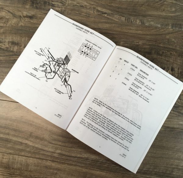 Bradco 609 & 611 Power Backhoes Parts Manual Catalog Book Assembly Schematics - Image 4