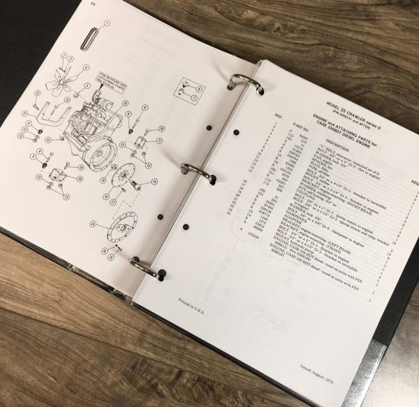 Drott Case 35D Crawler Excavator Service Manual Parts Catalog Operators Set - Image 7