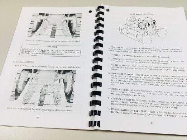 Case 310E Crawler Tractor Operators Owners Manual Maintenance Adjustments - Image 5