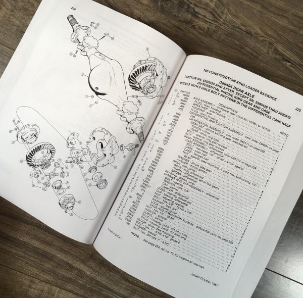 Case 780 CK Loader Backhoe Parts Manual Catalog Book Assembly Schematic - Image 7