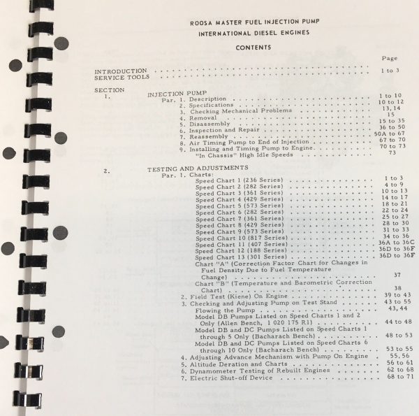 International Fuel Injection Pump for UD236 H30A H30B H30F H30R Service Manual - Image 2