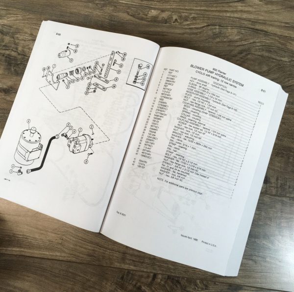 Case 900 Planter Plate Type Trailing 4 & 8 Row Operators Parts Manual Set Owners - Image 7