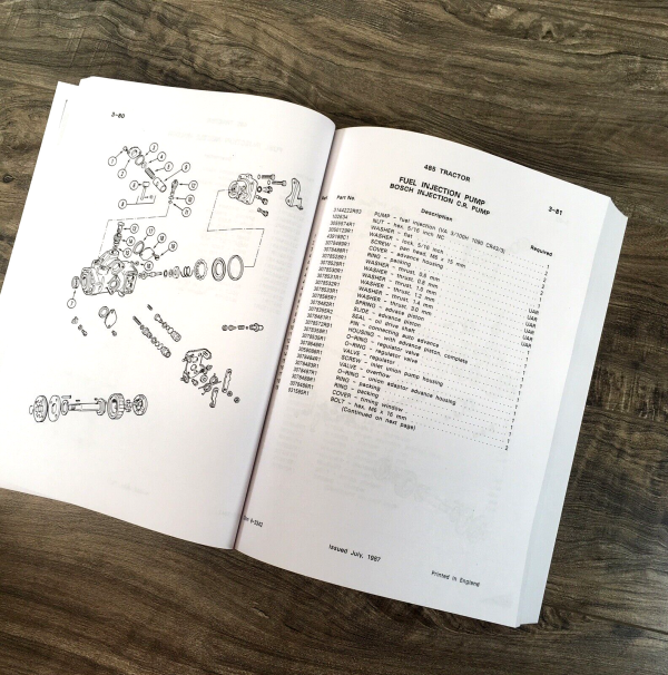 Case IH 485 Tractor Parts Manual Catalog Book Assembly Schematic Exploded Views - Image 4