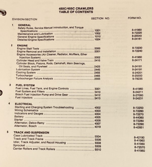 Case 450C 455C Crawler Service Manual Parts Catalog Operators Owners Repair Set - Image 2