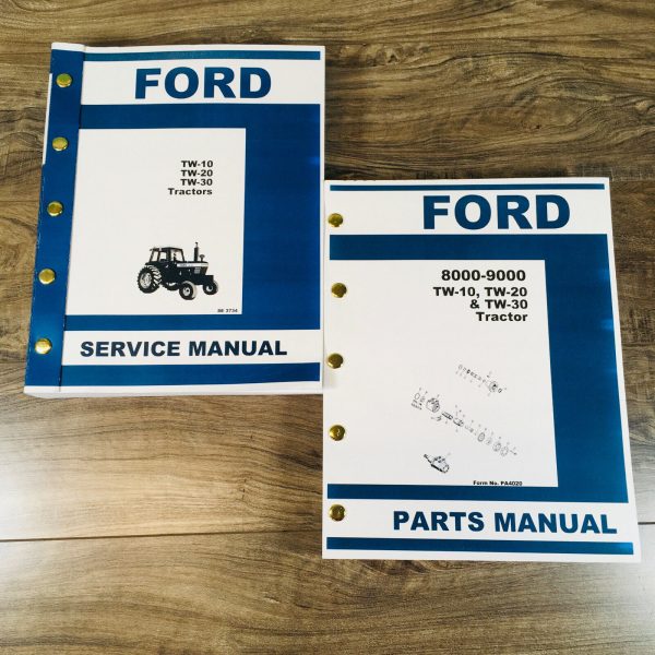 Ford Tw-10 Tw-20 Tw-30 Tractor Service Parts Manual Repair Shop Set Workshop