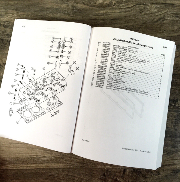 CaseIH 685 Tractor Parts Manual Catalog Book Assembly Schematic Exploded Views - Image 3