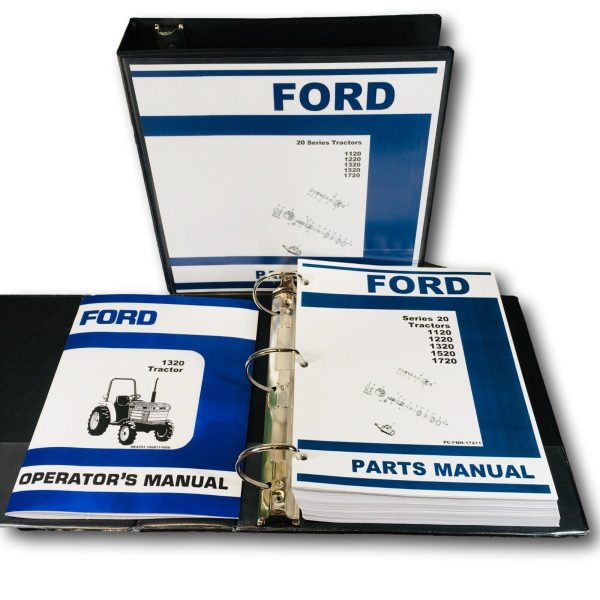 Ford 1320 Tractor Parts Operators Manual Owners Set Catalog Assembly Book