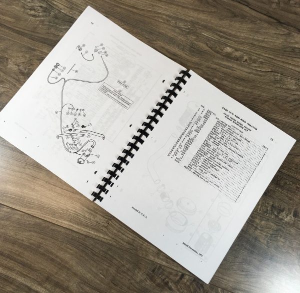 Case 1175 Tractor Parts Manual Catalog Book Assembly Schematic Exploded Views - Image 6