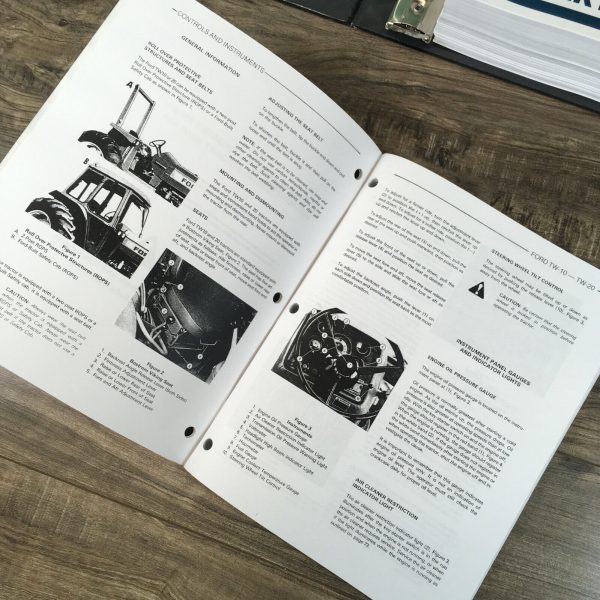 Ford Tw10 Tw20 Tractor Service Parts Operators Manual Owners Repair Shop Set - Image 9