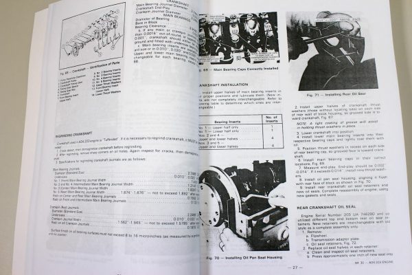 Massey Ferguson Mf 30 Tractor Backhoe Loader Service Parts Operators Manual Set - Image 5