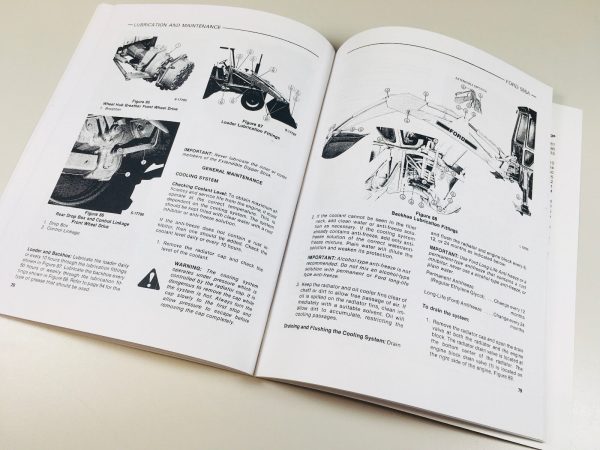 Ford 555A Tractor Loader Backhoe Operators Owners Manual Maintenance Operation - Image 8
