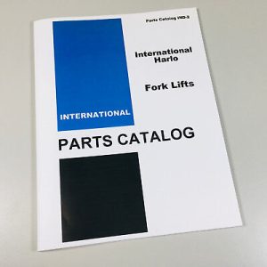 International Harlo Sp-4010 Sp-4014 Sp-4021 Forklift Parts Manual Catalog