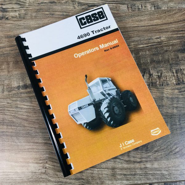 Case 4690 Tractor Operators Manual Owners Book Maintenance Adjustments More