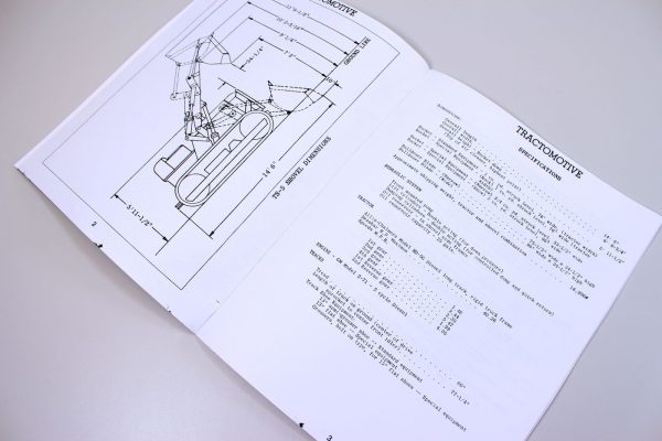 Tractomotive Ts-5 Tracto Shovel Allis Chalmers Parts & Instruction Manual Book - Image 3