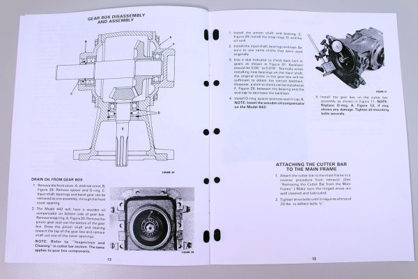 Set New Holland 442 462 Disc Mowers Service Operators Owners Repair Shop Manual - Image 7