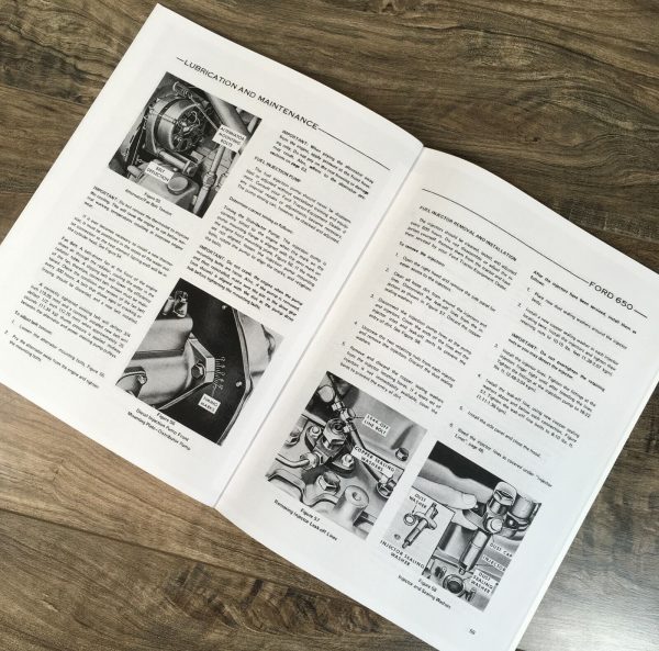 Ford 650 Tractor Loader Backhoe Operators Manual Owners Book Maintenance - Image 12