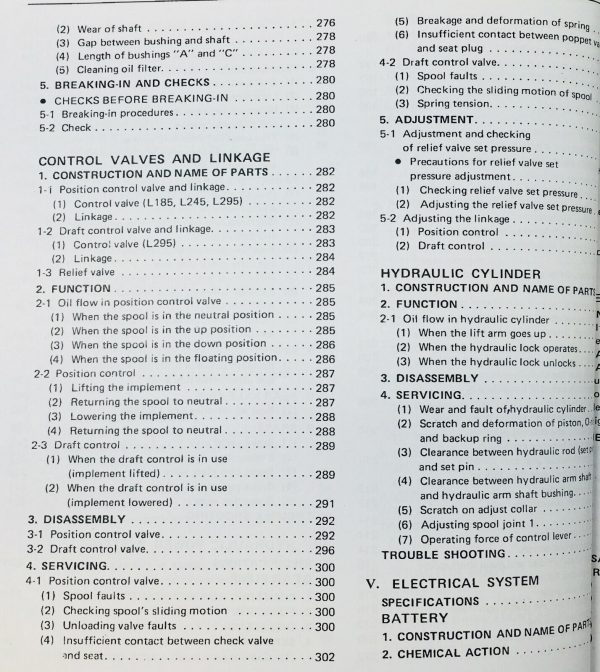 Kubota L295 L295F-P L295Dt-P Tractor Service Manual Parts Catalog Operators Set - Image 6