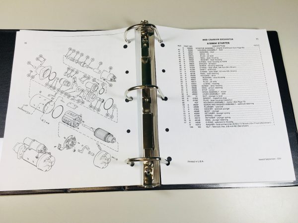 Case 880D Excavator Trackhoe Service Manual Parts Catalog Repair Shop Book Set - Image 11