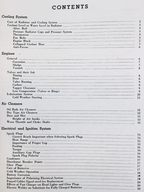 International Farmall Tractor Maintenance Tune Up Owners Operators Manual Book - Image 2