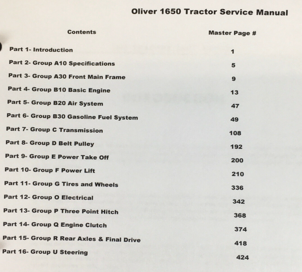 Oliver 1650 1655 White 2-78 4-78 Tractor Service Manual Repair Shop Technical - Image 2