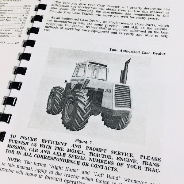 Case 2670 Tractor Operators Owners Manual - Image 4