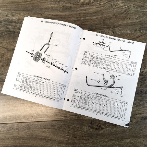 Case TA7 Power Mower Semi-Mounted Parts Manual Catalog Sickle Bar Mower - Image 3