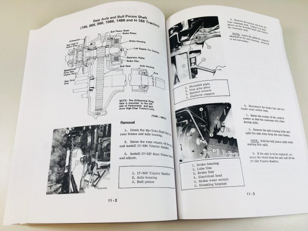 International Hydro 186 Tractor Service Repair Shop Manual Parts Catalog Oh Set - Image 10