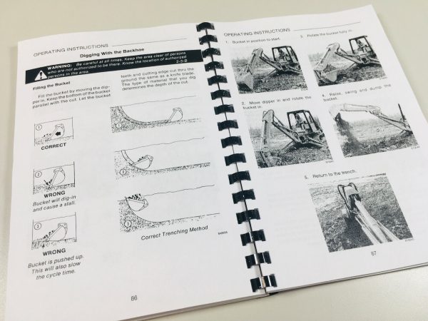 Case 850D 855D Crawler Track Loader Bull Dozer Operators Owners Manual Book - Image 6