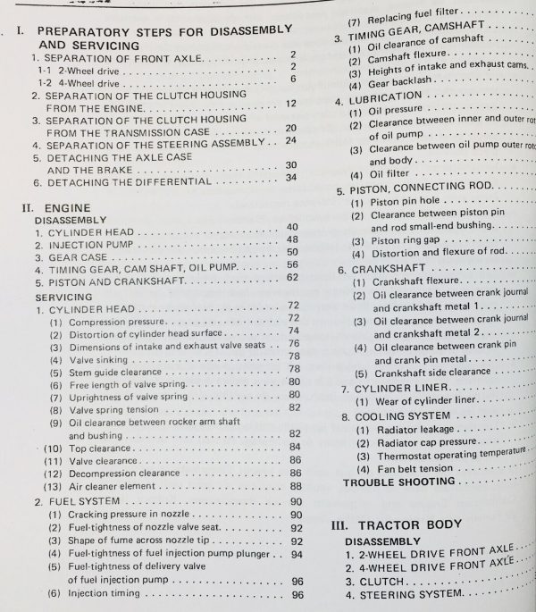 Kubota L295 L295F-P L295Dt-P Tractor Service Manual Parts Catalog Operators Set - Image 4