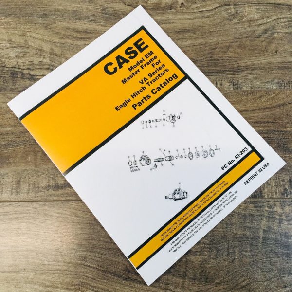 Case EM Master Frame for VA Series Eagle Hitch Tractors Parts Manual Catalog