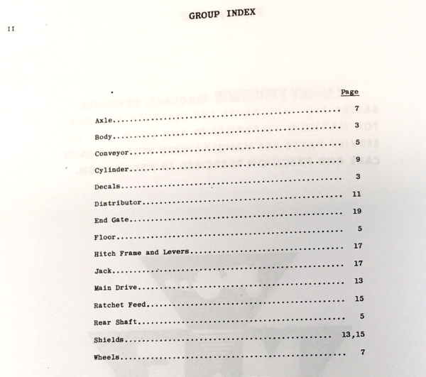 Massey Ferguson 15 Spreader Parts Manual Catalog Book Assembly Schematics - Image 2