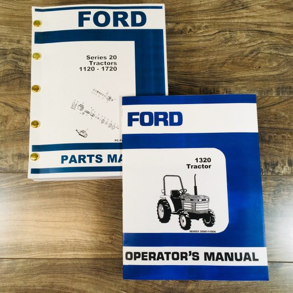 Ford 1320 Tractor Parts Operators Manual Owners Set Catalog Assembly Book