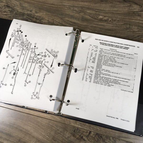 Case 580D Tractor Loader Backhoe Parts Manual Catalog Book Schematics Assembly - Image 11