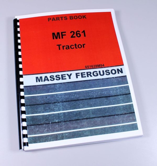 Massey Ferguson 261 Tractor Parts Catalog Manual Book Assembly Numbers