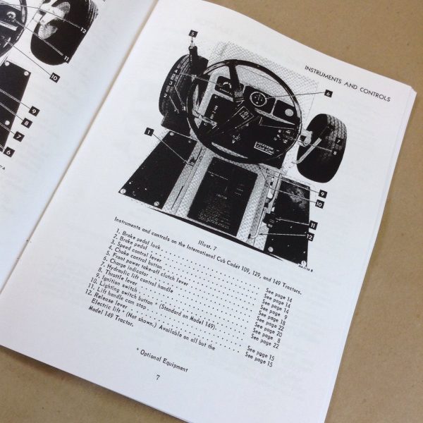 International Cub Cadet Tractor Model 86 108 Owner Operators Manual Lawn Mower - Image 3