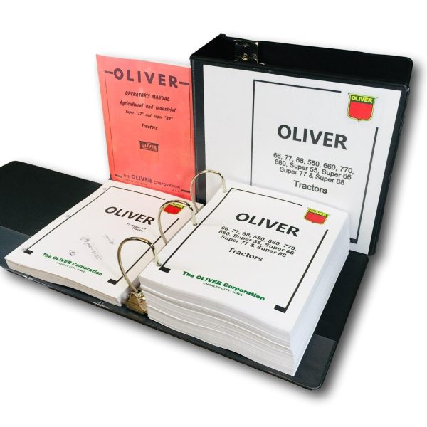 Oliver 77 Super Tractor Service Parts Operators Manual Set Shop Repair Workshop