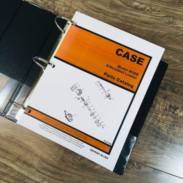 Case W26B Wheel Loader Service Manual Parts Catalog Operators Owners Repair Set - Image 11