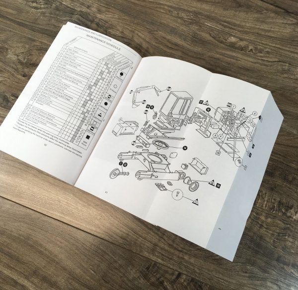 Case 888 Excavator Crawler Parts Operators Manual Owners Set PIN 0015041-After - Image 4