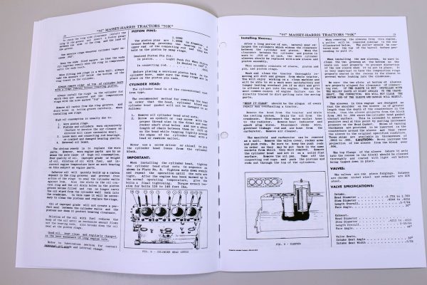 Massey Harris 55 55K Tractor Service Manual Repair Shop Workshop Ferguson - Image 7