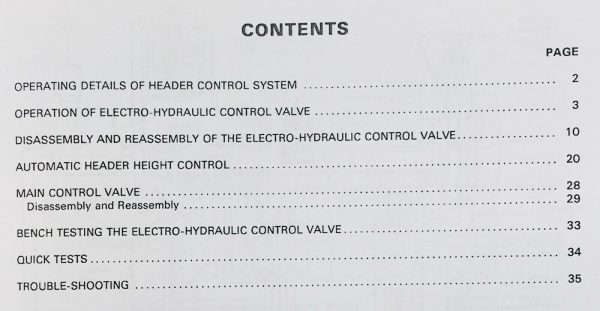 Massey Ferguson 540 550 750 760 850 860 Combines Control Valve Service Manual - Image 2