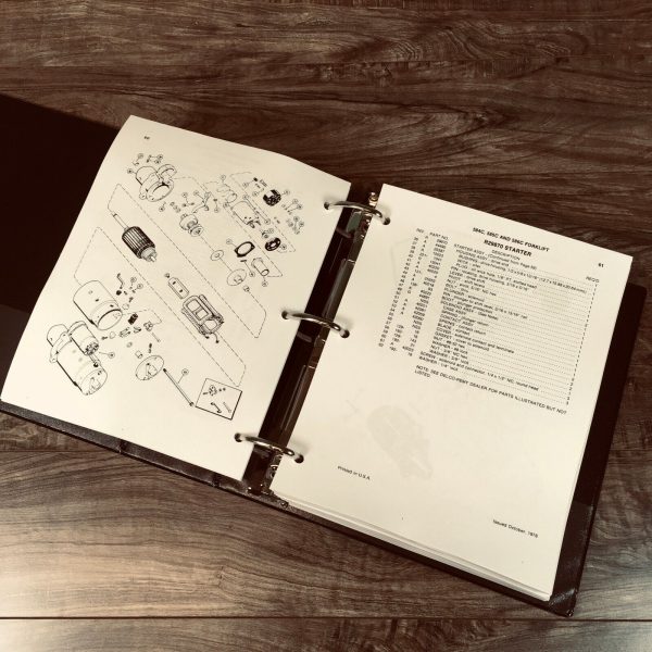 Case 584C 585C 586C Forklift Service Manual Parts Catalog Overhaul Repair Binder - Image 12