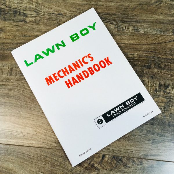 Lawn Boy Machanics Handybook For Lawn Equipment Manual Repair Shop Technical