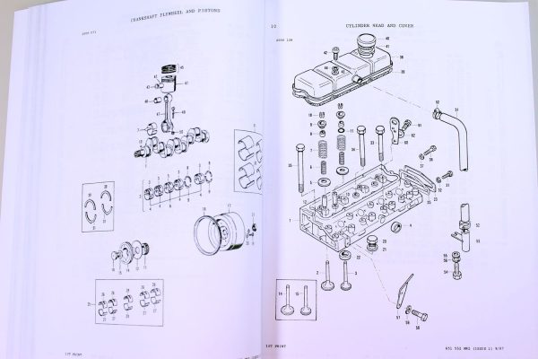 Massey Ferguson 294-4 Tractor Parts Catalog Manual Book Exploded View Assembly - Image 5