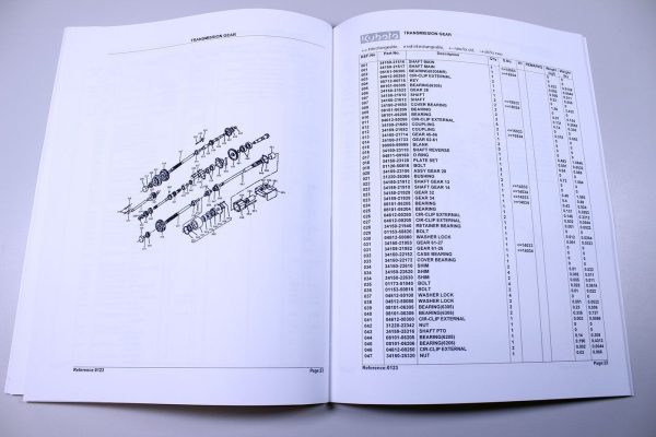 Kubota L175 Tractor Parts Assembly Manual Catalog Exploded Views Numbers - Image 4