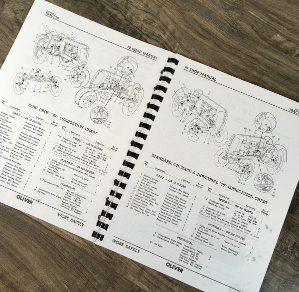 Oliver 70 Tractor Service Manual Repair Shop Technical Workshop Book Overhaul - Image 4