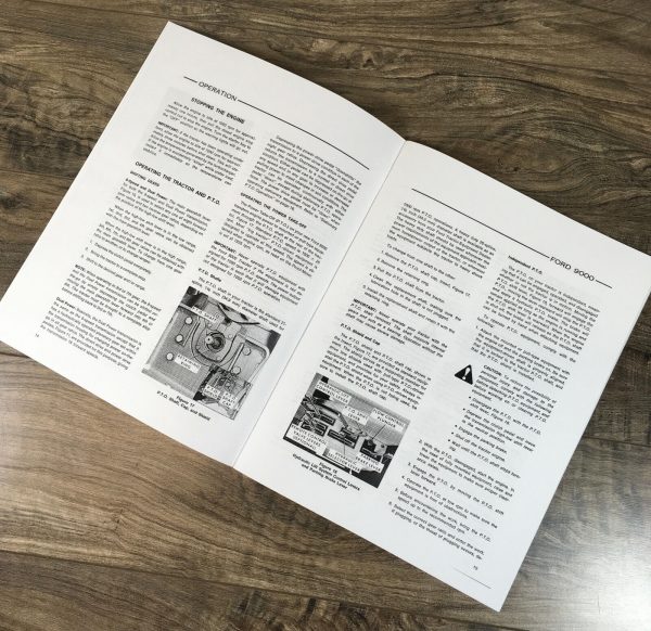 Ford 9000 Tractor Operators Manual Owners Book Maintenance Adjustments Lube - Image 4