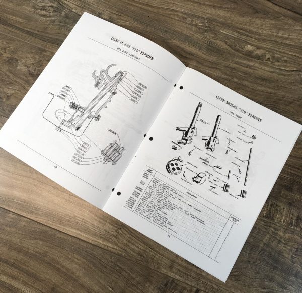 Case 519 Engine Parts Manual Catalog Book Assembly Schematic Exploded Views - Image 3