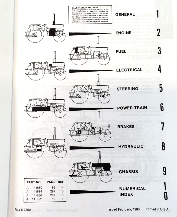 CaseIH 685 Tractor Parts Manual Catalog Book Assembly Schematic Exploded Views - Image 2