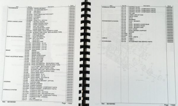 Kubota B2150Hst-D Tractor Service Manual Parts Catalog Repair Shop Book 4Wd - Image 6